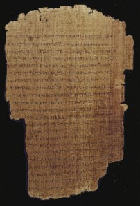 The Letter to the Romans Greek text on papyrus c.AD 180-200 Egypt CB BP II (P46) f.11r
