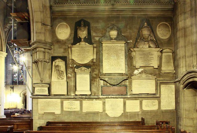 St_Mary_Abbots,_Kensington_High_Street,_London_W8_-_Wall_monuments_-_geograph.org.uk_-_1590137